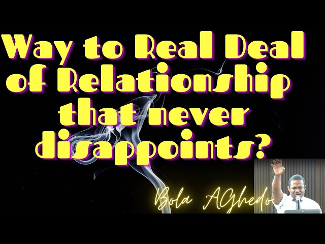 Dimensions to Real Deal of Relationship