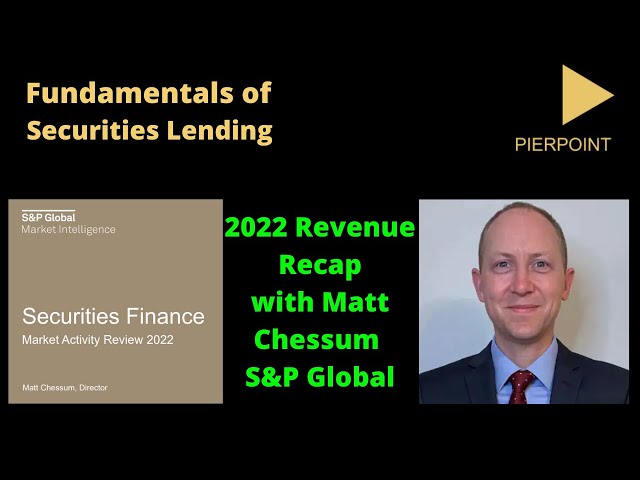 Securities Lending Performance Review 2022 with Matt Chessum S&P Global