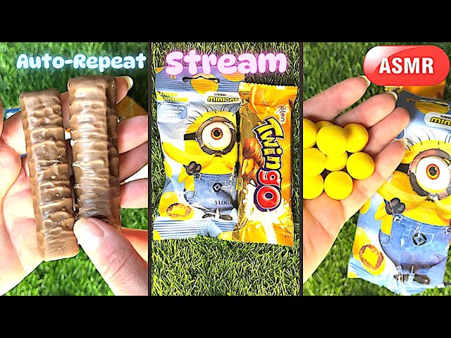 ASMR LOVERS Rejoice! Rainbow Lollipop Candy UNPACKING! ASMR Popular Candys MiNions | Twix chokolate