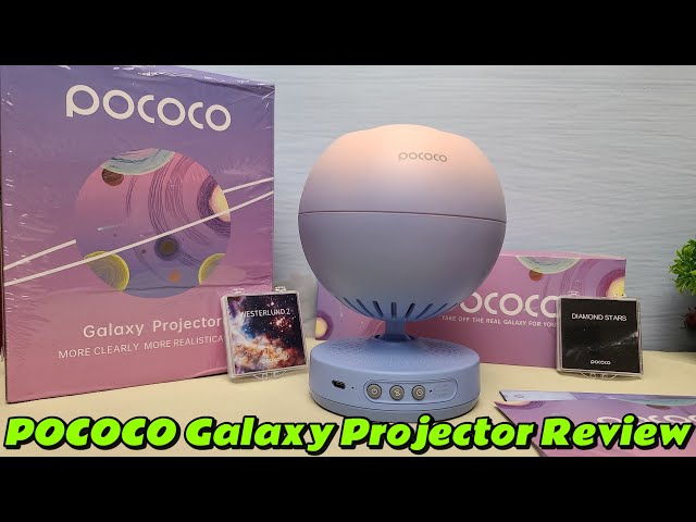 POCOCO Galaxy Projector Unboxing and Review  (with Moon & Star Discs)