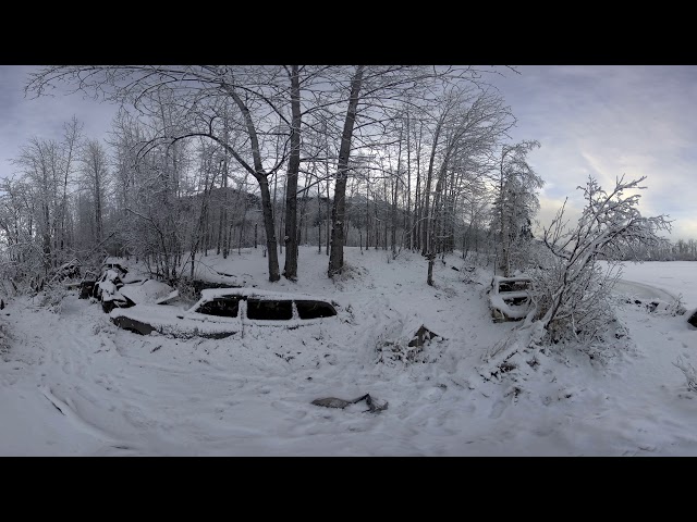 8K 360 Steresoscopic of a moment in time down at the Eklutna Tailrace