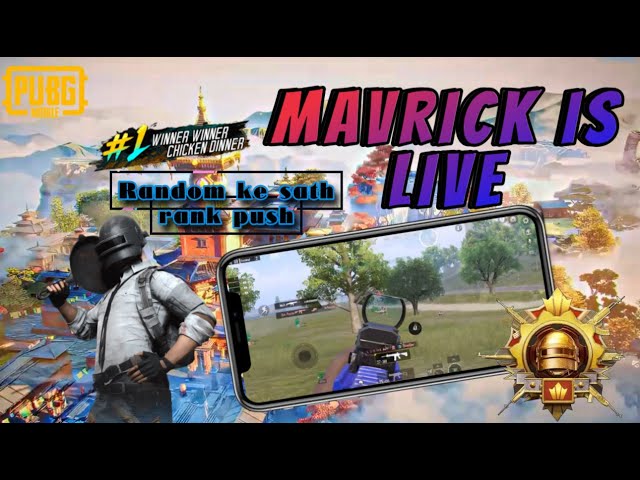 BGMI Live Rank Push With Random ⚡️ MavrickBolteYT ⚡️ Rush Gameplay ⚡️ With Squad @anwaltIislive