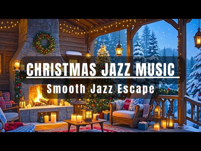 Beautiful Relaxing Christmas Music 🎄 Crackling Fireplace Sounds🔥Christmas Ambience