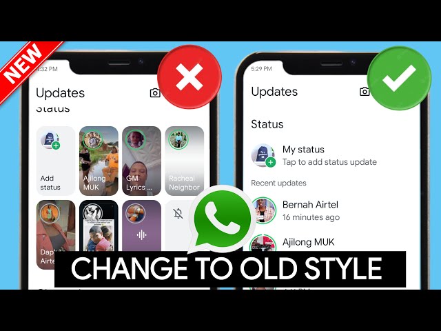 How to change WhatsApp New Status Style back to the Vertical Old Style 2024 | WhatsApp Status Update