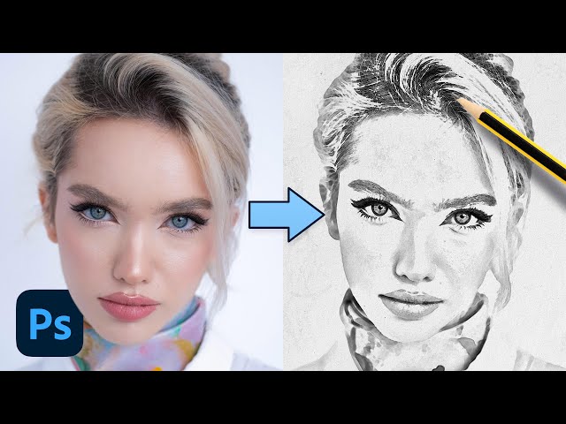 Photoshop Pencil Sketch Effect Tutorial