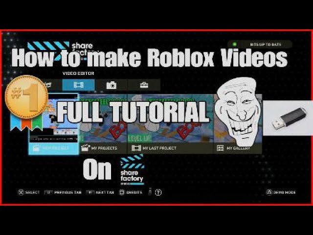 How to make a good Roblox Video on Sharefactory!!! FULL TUTORIAL!!