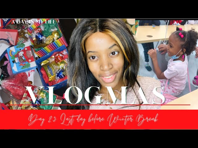 Vlogmas Day 23: Christmas & Birthday Party at School