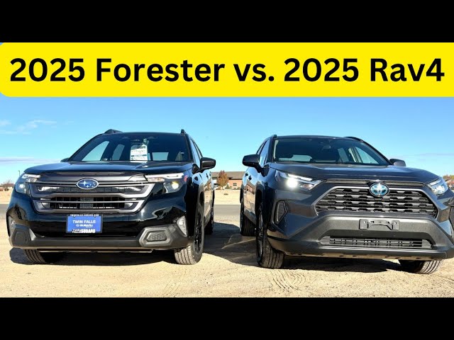 2025 Toyota RAV4 vs. 2025 Subaru Forester | Side by Side Comparison