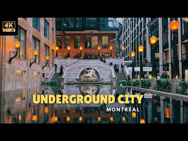 See the pedestrian tunnel sitting right under Montréal's city center.