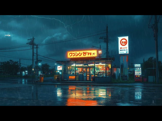 Experience Rainy Tokyo Nights with 1980s & 90s Lofi Hip Hop | Productive Vibes | Relax or Work