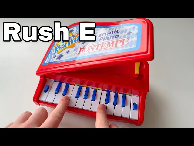 Playing RUSH E on a $10 piano