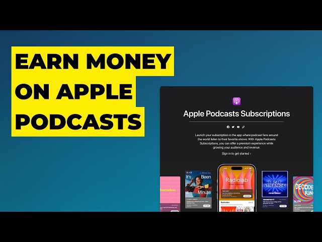 Monetize your podcast on Apple Podcasts with Subscriptions