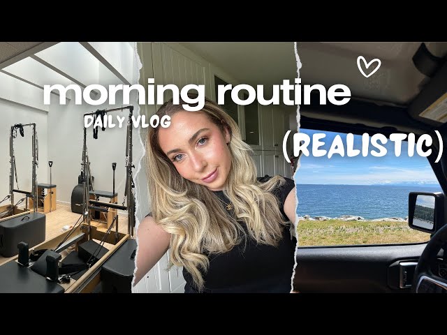 9am productive but realistic morning routine | pilates, cleaning, laundry ✨