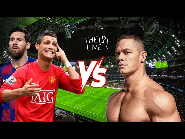 Cristiano Ronaldo and. Messi  vs. John Cena - BeamNG.drive #shorts