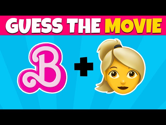 Guess The MOVIE By Emoji🍿| Emoji Movie Quiz| Barbie, The Little Mermaid, Fast X