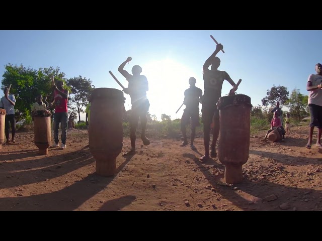 Practice Drum Circle at VHW in Kigutu, Burundi