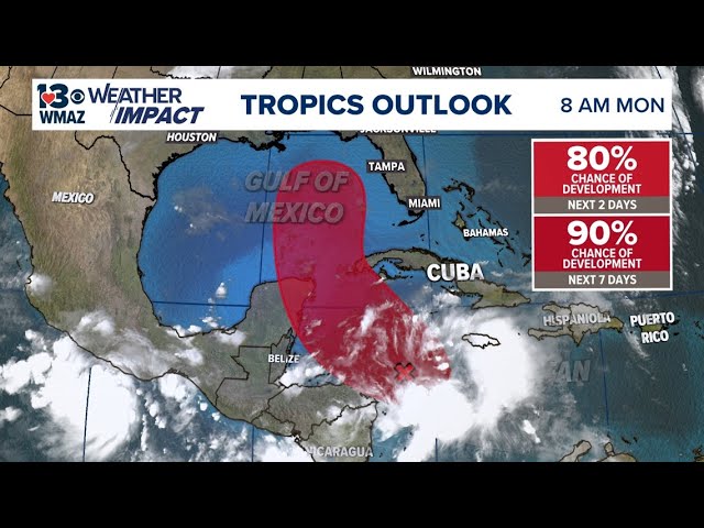 Tropics updates: Formation likely in the Caribbean over the next day or two (Monday 8 a.m.)