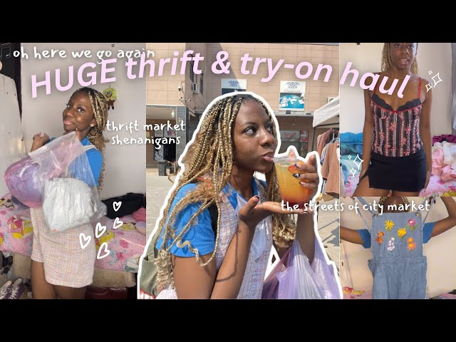 Thrifting my DREAM wardrobe 🛍️+ TRY-ON HAUL