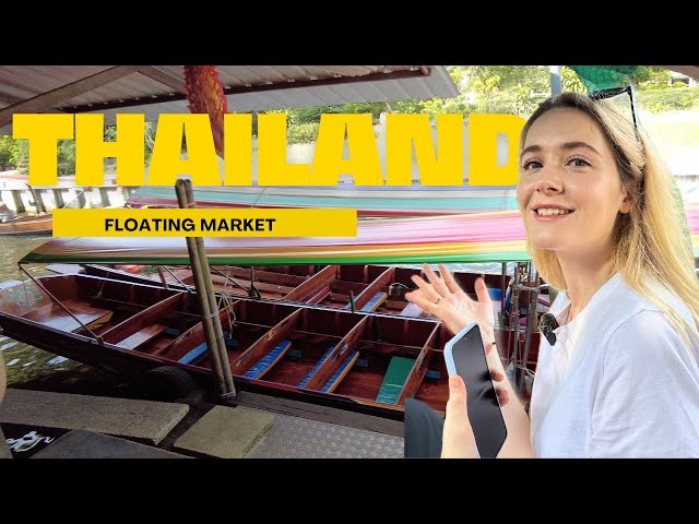 Exploring Bangkok's Floating Market & Boat Tour | Thai Street Food Adventure!🇹🇭