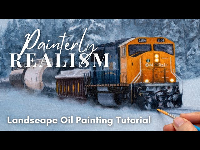 Stop Painting Like a Photo: How to Paint Realistic + Painterly Oil Landscapes (Timelapse Tutorial)