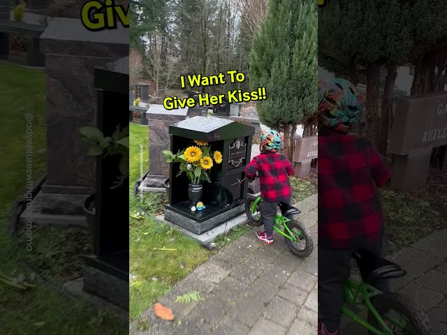 Little Boy Visits His Mom's Grave 😭