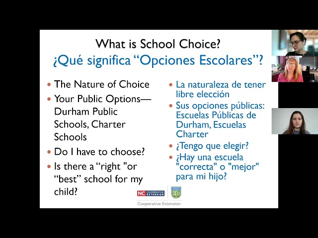 School choice options in Durham