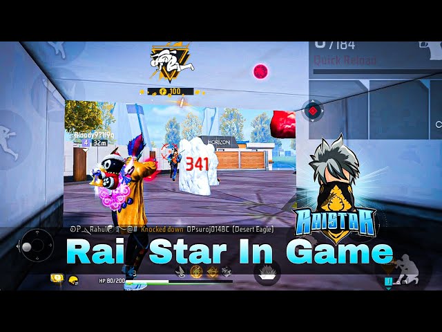 My Game RaiStar || Cs Rank Gameplay 98℅ Headshot Rate || Garena Free Fire