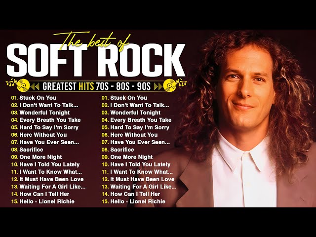 Top 50 Soft Rock Hits of the 80s 🎸 Old Love Songs You Need to Hear 📀 Soft Rock Ballads 70s 80s 90s