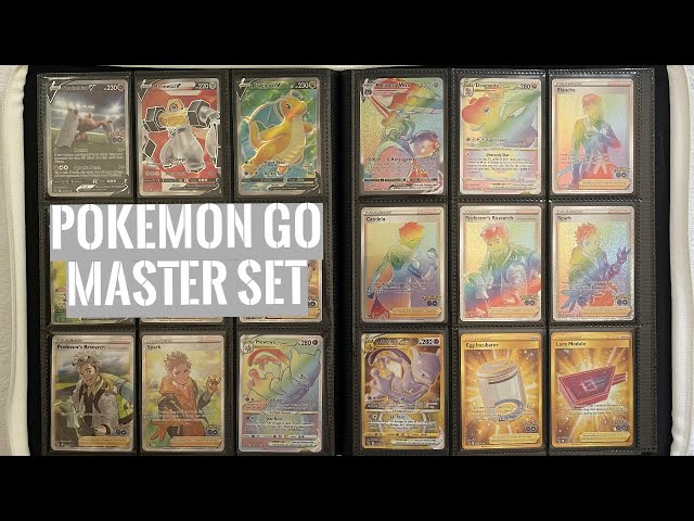 Pokemon Go Complete Master Set - 148 Cards + 5 Cut Promos - Dragonite & Mewtwo VSTAR