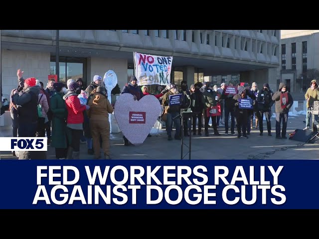 Federal workers rally in DC against DOGE cuts | FOX 5 DC