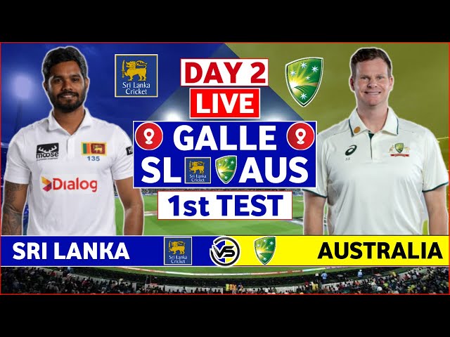 Sri Lanka vs Australia 1st Test Live Scores | SL vs AUS 1st Test Day 2 Live Scores & Commentary