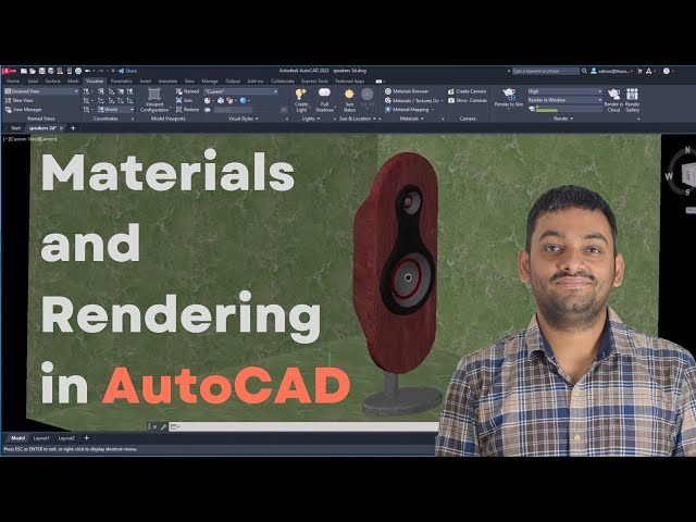 Making custom materials, textures and rendering in AutoCAD