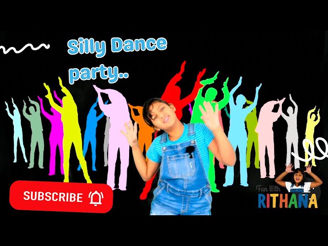 Silly Dance Party Time! | toddler interactive video| Fun with Rithana