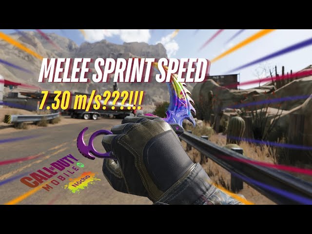 MELEE SPRINT SPEED UPDATE and TEST | SEASON 1, 2025 | CALL OF DUTY MOBILE