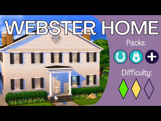 Let's Build NOAH WEBSTER"S GEORGIAN COLONIAL Like a Nerd - In Depth Sims 4 Build, Kinda Tutorial-y