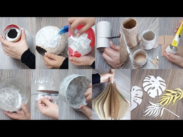 Balloon Vase | Plastic Bottle Craft Idea | DIY Basket | Cardboard Vase Craft Idea | DIY Candle | DIY