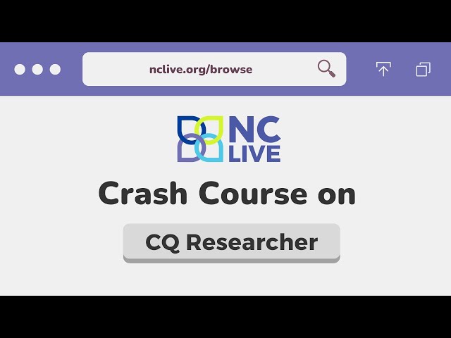 Crash Course On CQ Researcher