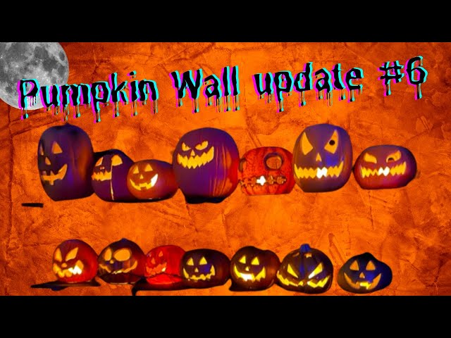 Spooky Halloween Yard Transformation: Pumpkin Wall Edition