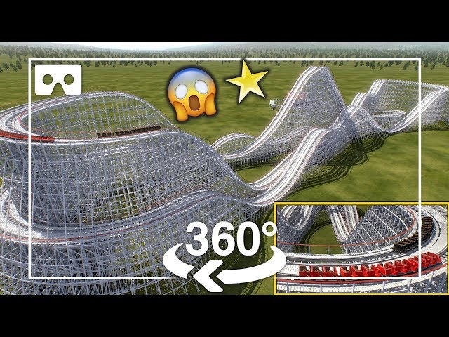 VR 360 Roller Coaster Ride 4K-White Worm [360 °]