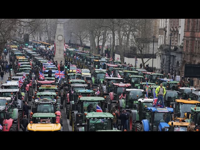 Biggest ever rally of tractors in London to challenge government policy #farming #food #future