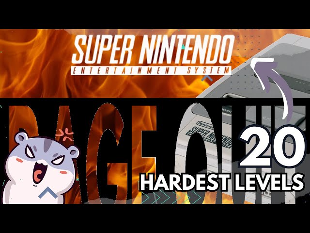 😡 20 of the HARDEST 🔴 Nintendo SNES games 🎮 LEVELS | Did you RAGE QUIT❓