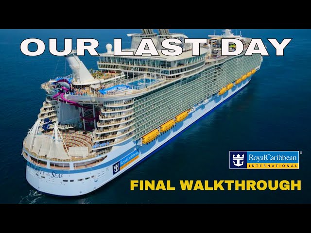 Our last day on harmony of the seas | Activities and Final walkthrough