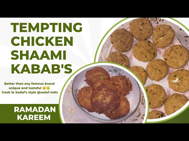 Chicken Shami Kabab Recipe | Tasteful Healthy Homemade Chicken Shami kabab's