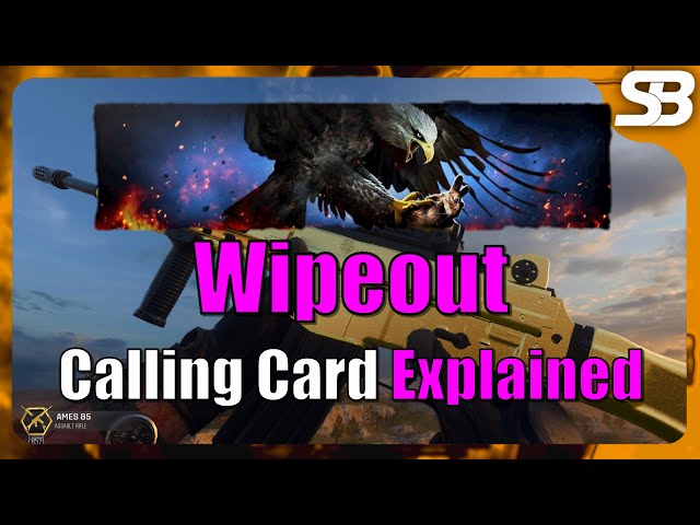 BO6 Wipeout Calling Card (Black Ops 6 Multiplayer Wipeout Medal Calling Card)