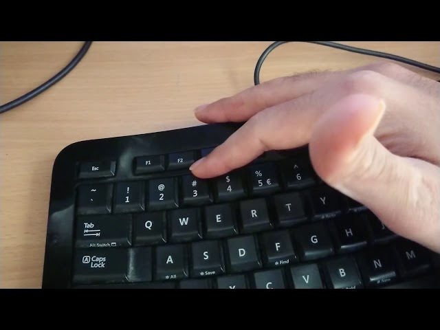 How to type the # (hash) sign with a UK keyboard