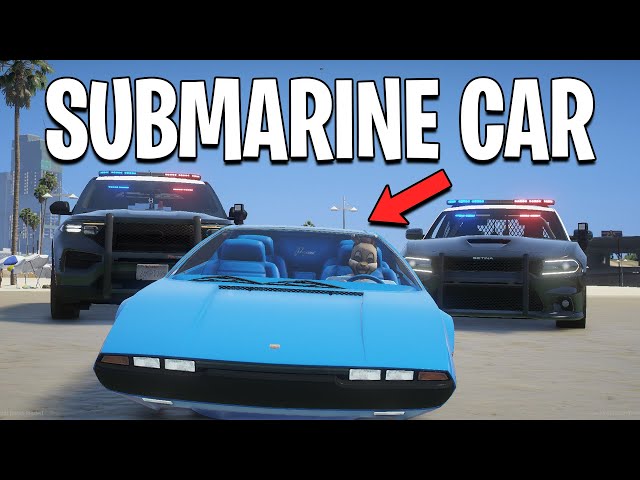 I Became A Getaway Driver In A Submarine Car on GTA 5 RP