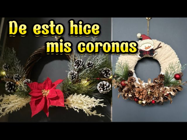 Coronas navideñas #coronanavideña #navidad #hechoamano