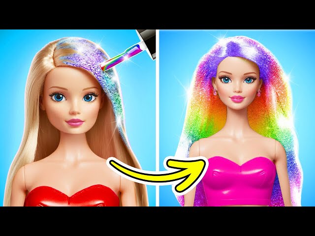 BARBIE TRANSFORMATION || Barbie Total Makeover ! Cute Tiny Crafts & DIY by YayTime! STAR