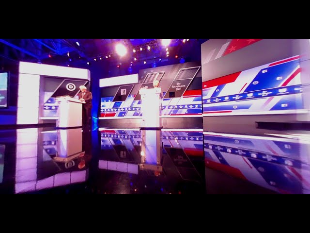 360 Video: Experience the Democratic debate from the stage