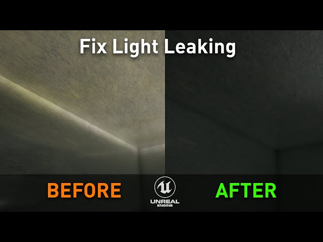 Unreal Engine 5.4 - Fix Light Leaking Tutorial